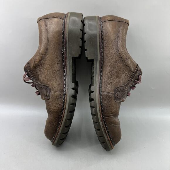 Mephisto Sherpas Air-Relax Oxford Men Size 10 Brown Leather Lace Up Comfort Shoe